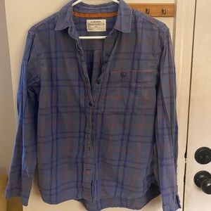 REI Co-op Womens Plaid Shirt Blue/Purple Button Down